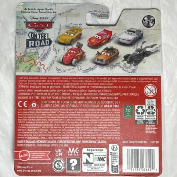 Disney Pixar Cars Cruz Ramirez Dinoco On The Road Gold Metal Series NIP - Picture 7 of 8